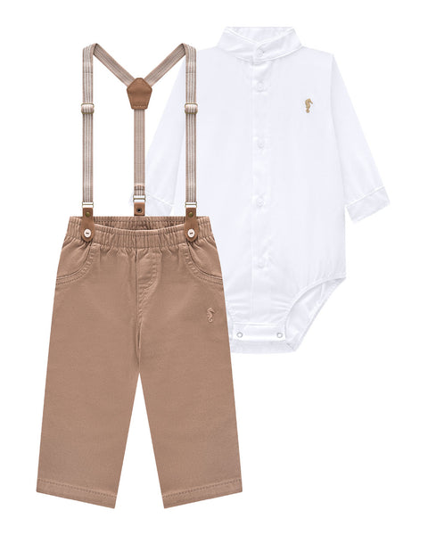 Set 2 Piezas Camisa Blanca