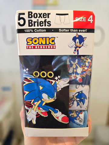 Pack x5 Boxers Sonic