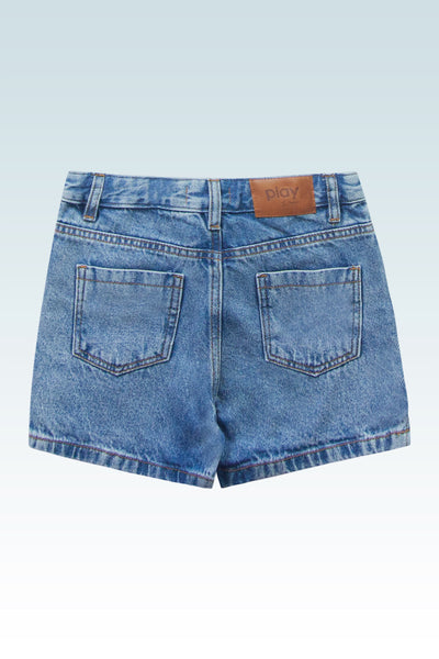 Short pollera jean