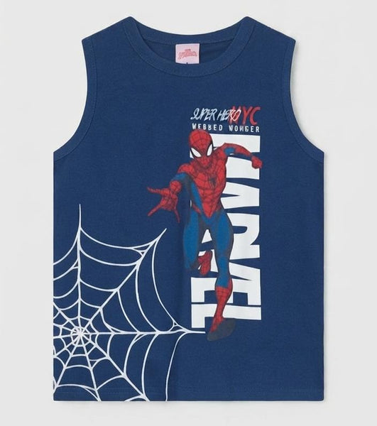 Camisilla Azul Spiderman