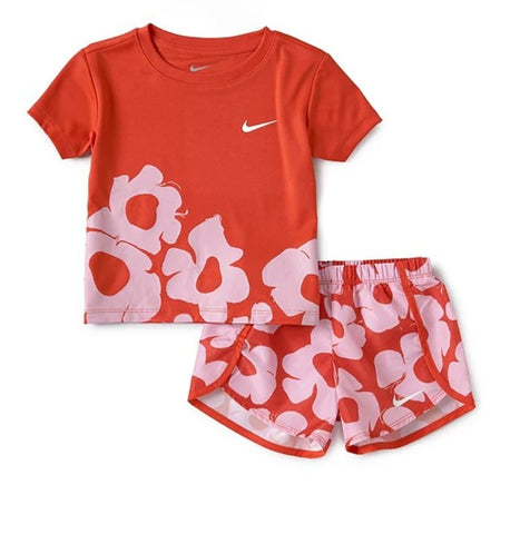 Conjunto Nike Flores Rojo