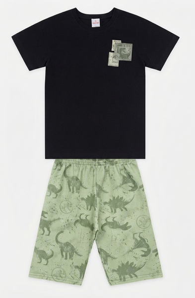 Conjunto Dino Bermuda Verde
