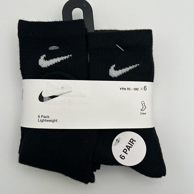Pack x6 Medias Nike Largo Negro