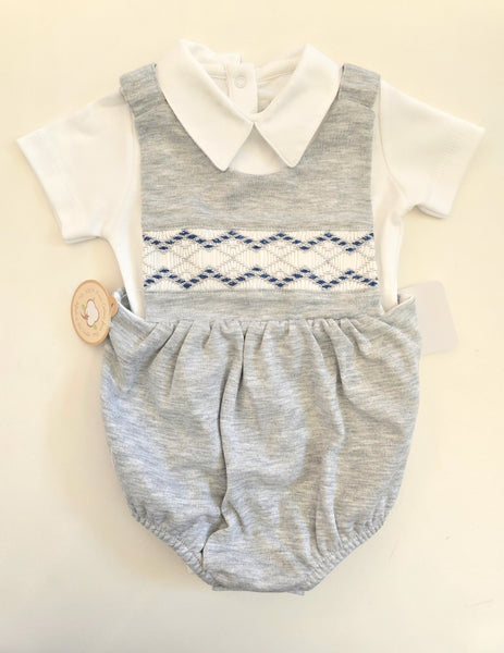 Conjunto Pima Body Jardinera Gris