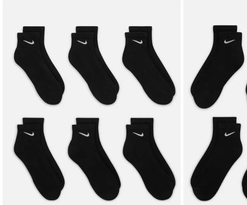 Pack x8 Medias Nike Negro