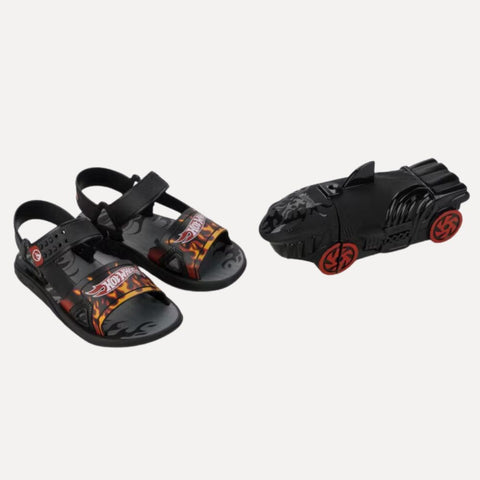 Sandalia con Cartuchera Hot wheels