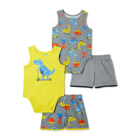 Conjunto 4 piezas Dino bebe