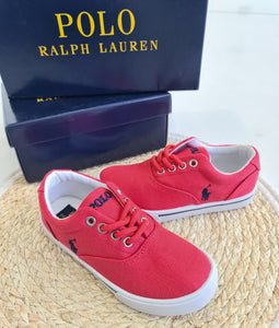 Calzado Polo Ralph Lauren Rojo con Cordon