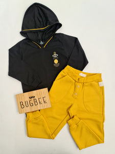 Conjunto Bugbee Negro/Amarillo nene