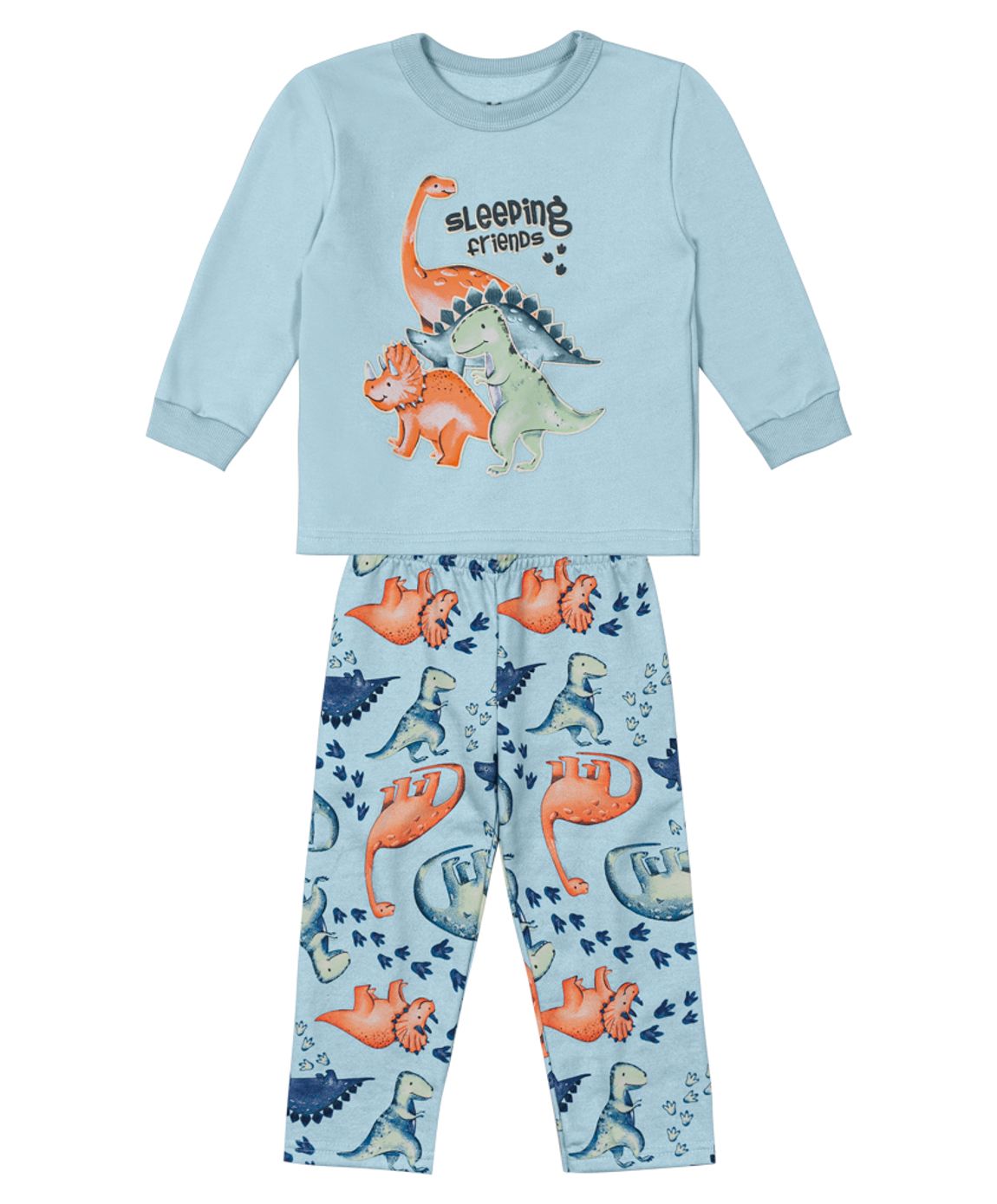 Pijama Dino Celeste nene