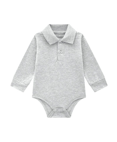 Body Gris Con Cuello bebe