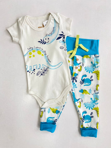 Conjunto Dino body + pantalon bebe