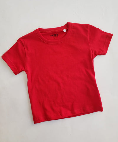 Remera Roja cuello redondo bebe