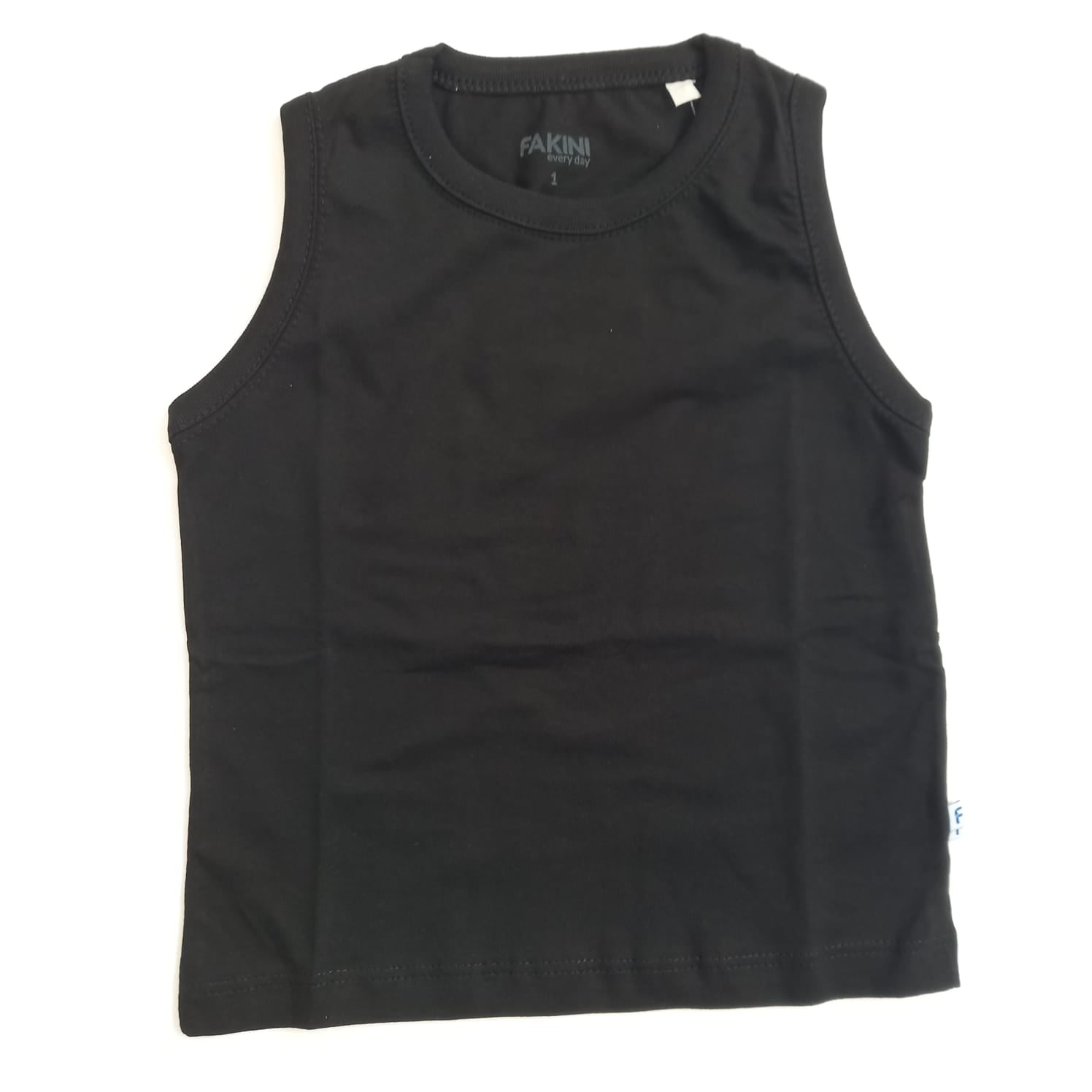 Camisilla de Algodon Negra Nene