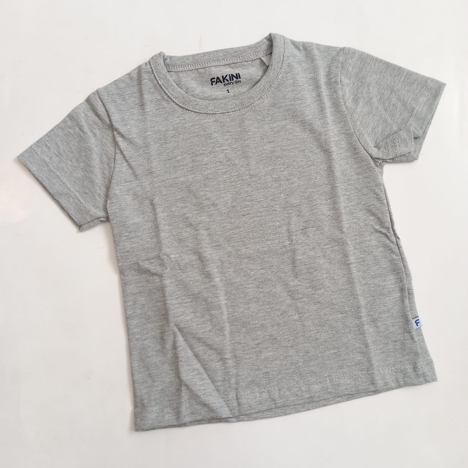 Remera de Algodon Nene Gris